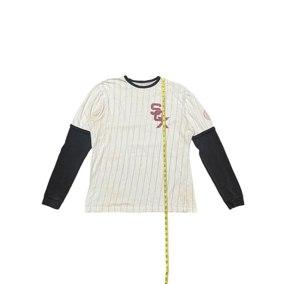 1959 Chicago White Sox Layered Jersey Shirt Youth Large Red MLB Apparel VINTAGE - Picture 8 of 11